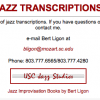 JAZZ TRANSCRIPTIONS