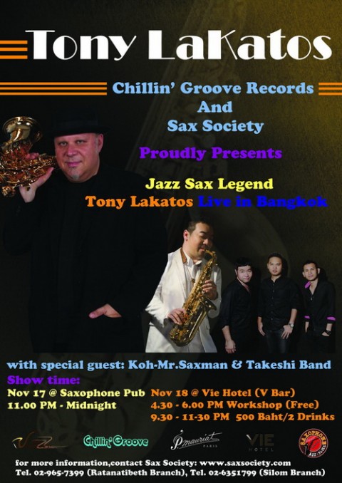 Tony Lakatos - Concert at Vie Hotel and Saxophone Pub